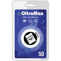 USB Flash Oltramax 50 64GB (белый) - фото