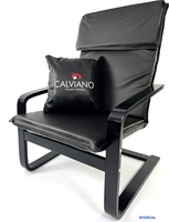 Интерьерное кресло Calviano Soft 1 (черный PU) - фото2, картинка2 Интерьерное кресло Calviano Soft 1 (черный PU) - фото2