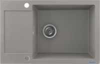 Кухонная мойка Kernau KGS H 6078 1B1D Grey Metallic - фото