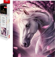 Алмазная мозаика Феникс+ Лошадь и сакура 70809 - фото2