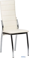 Стул ВВР Прага (ваниль/хром, экокожа) - фото2