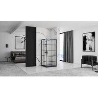 Душевой уголок Rea Concept 90x90 (черный/прозрачное стекло) - фото2