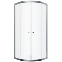 Душевой уголок Triton Альфа Хром А1 100х100 без поддона (прозрачное стекло) - фото