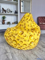 Кресло-мешок Flagman Груша Макси Г2.5-224 Smailiki 01 (желтый) - фото2