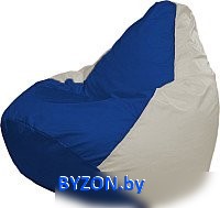 Кресло-мешок Flagman Груша Медиум XL Г1.1-125 (синий/белый) - фото