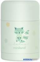 Термос для еды Miniland Thermy Dolce 600мл (бирюзовый/енот) - фото, картинка Термос для еды Miniland Thermy Dolce 600мл (бирюзовый/енот) - фото