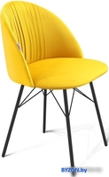 Стул Sheffilton SHT-ST35-1/S64 (имперский желтый/черный муар) - фото
