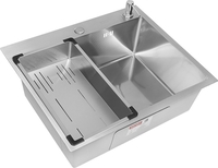 Кухонная мойка ARFEKA Eco AR мойка 600*500, коландер G, дозатор Satin Decor - фото2