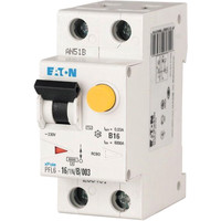 Дифференциальный автомат Eaton PFL6 1P+N 16А 30мА В 6кА 2М 286431 - фото