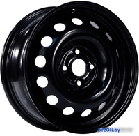 Штампованные диски TREBL 64A49A 15x6" 4x100мм DIA 56.6мм ET 49мм black - фото