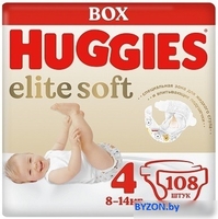 Подгузники Huggies Elite Soft Box 4 (108 шт) - фото