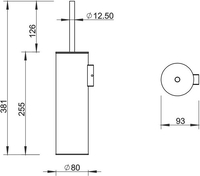 Ершик для унитаза Whitecross Ergo ER2272CR (хром) - фото2