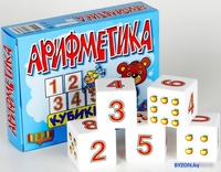 Кубики Десятое королевство Арифметика на кубиках 12 штук 00647 - фото2, картинка2 Кубики Десятое королевство Арифметика на кубиках 12 штук 00647 - фото2