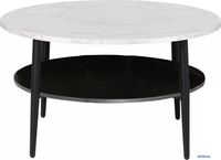 Журнальный столик Signal Ella A (мрамора/черный) - фото2