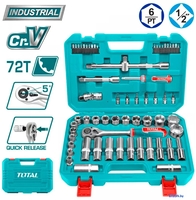 Универсальный набор инструментов Total THT121602 (62 предмета) - фото