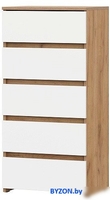Комод NN мебель МС Некст К 5 ящиков (дуб золотой/белый) - фото, картинка Комод NN мебель МС Некст К 5 ящиков (дуб золотой/белый) - фото