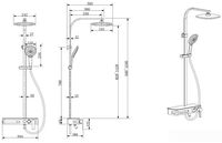Душевая система Bravat Meissen F6277312CP-A-ENG - фото2