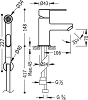 Смеситель Tres Lex 181113 - фото2, картинка2 Смеситель Tres Lex 181113 - фото2