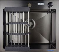 Кухонная мойка MARRBAXX B5044-R (черный/графит) - фото2