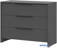 Комод NN мебель МС Камелия 1 К 3 ящика (графит серый) - фото, картинка Комод NN мебель МС Камелия 1 К 3 ящика (графит серый) - фото