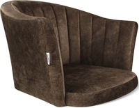 Стул Sheffilton SHT-ST42-1/S95-WH (кофейный трюфель/прозрачный лак/черный муар) - фото2