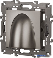 Вывод кабеля ЭРА Elegance 14-6003-16 Б0065850 (титан) - фото2