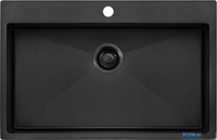 Кухонная мойка ZorG ZRE 7951 graphite - фото2