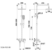 Душевая система Armatura Logon 5136-915-81 - фото2