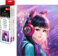 Алмазная мозаика Феникс+ Девочка в наушниках 70790 - фото2