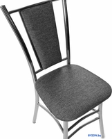 Стул ВВР Марсель (серый/хром, рогожка) - фото2