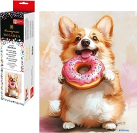 Алмазная мозаика Феникс+ Корги с пончиком 70794 - фото2