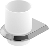 Стакан для зубной щетки и пасты Cezares LINER-TUMS-01 (хром) - фото