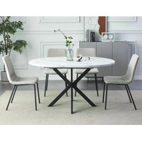 Кухонный стол Signal Gaston GASTONBMAC100 (белый мрамор/черный матовый) - фото2