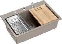 Кухонная мойка Quadron HQM7650U4_BS - фото