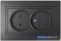 Розетка Bylectrica Уют РС16-343 (графит) - фото
