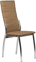 Стул ВВР Прага (коричневый/хром, рогожка) - фото