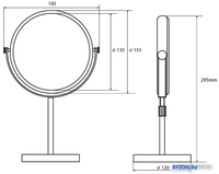 Косметическое зеркало Bemeta Rawell 112201232 - фото2, картинка2 Косметическое зеркало Bemeta Rawell 112201232 - фото2