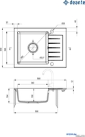 Кухонная мойка Deante ZQZ_T11A - фото2