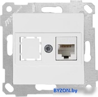 Розетка компьютерная Mutlusan Rita 2200-140-0101 (белый) - фото