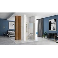 Душевая дверь Rea Solar 100 (золото/прозрачное стекло) - фото2