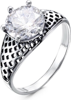 Кольцо Wolves Нежный поцелуй Серебрение 1637 (р.19.5, камень белый) - фото, картинка Кольцо Wolves Нежный поцелуй Серебрение 1637 (р.19.5, камень белый) - фото