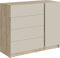 Комод МК Стиль Бостон КМ-001 ЛДСП (дуб крафт серый/кашемир) - фото, картинка Комод МК Стиль Бостон КМ-001 ЛДСП (дуб крафт серый/кашемир) - фото