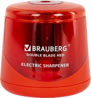 Точилка BRAUBERG Double Blade 271338 электрическая (красный) - фото