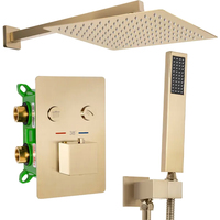 Душевая система Rea Fenix Davis Brush Gold REA-P6358 - фото