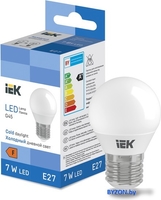Светодиодная лампочка IEK LED Globe G45 600lm 6500K E27 - фото