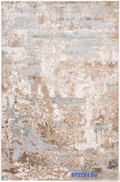 Ковер для жилой комнаты Radjab Carpet Бьянка прямоугольник D056A 7583RK-b 1.6x2.3 (cream shirink/vizon fdy) - фото