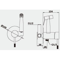 Гигиенический душ Vieir 403553-F - фото2