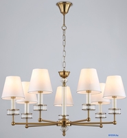 Подвесная люстра Ambrella LH71023/7 BS/WH (латунь/белый) - фото, картинка Подвесная люстра Ambrella LH71023/7 BS/WH (латунь/белый) - фото