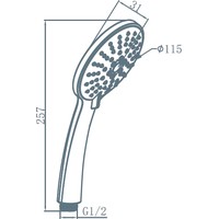 Душевая лейка AM.PM Spirit F0270064 - фото2