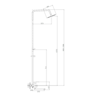 Душевая система Haiba HB24801 (нержавеющая сталь) - фото2